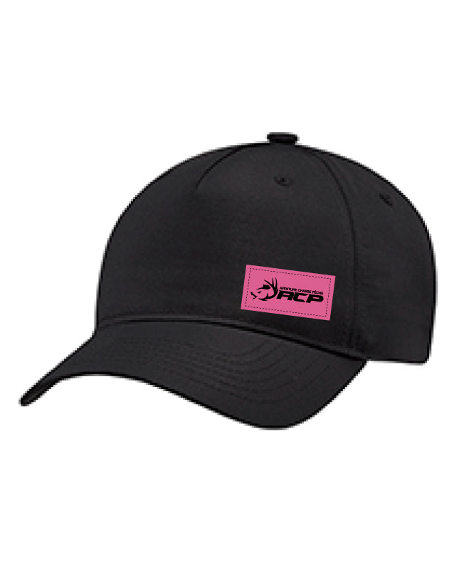 Casquette à couette ACP écusson rose pour femme