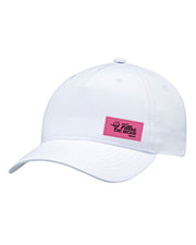 Casquette à couette Filles de bois écusson rose pour femme