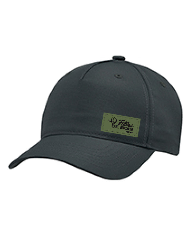 Casquette à couette Filles de bois écusson vert pour femme