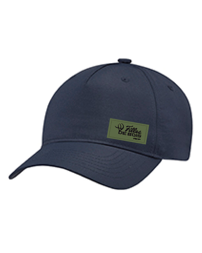 Casquette à couette Filles de bois écusson vert pour femme