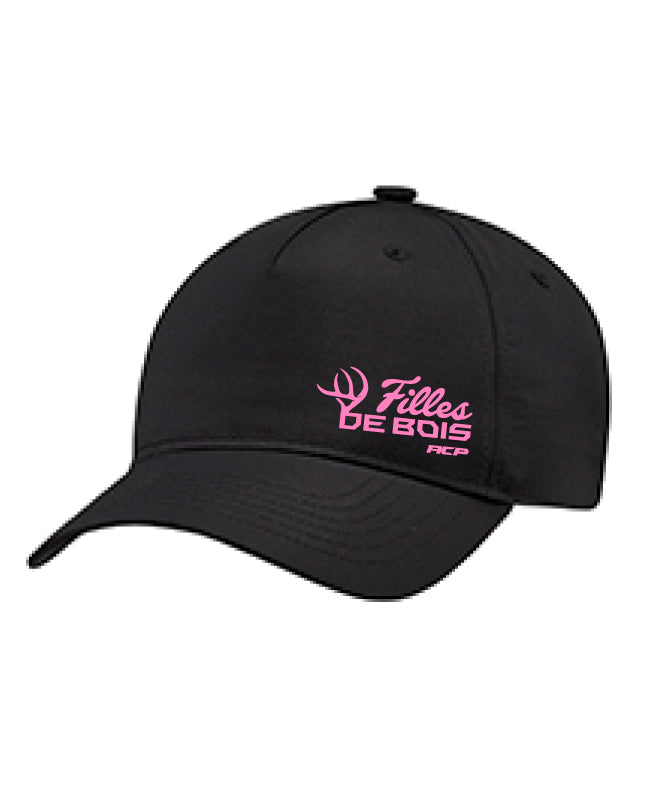 Casquette à couette Filles de bois imprimé Rose pour femme