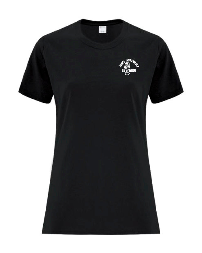 T-Shirt noir Femme - Josey Arsenault Le midi