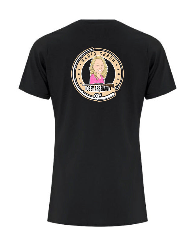 T-Shirt noir Femme - Josey Arsenault Le midi