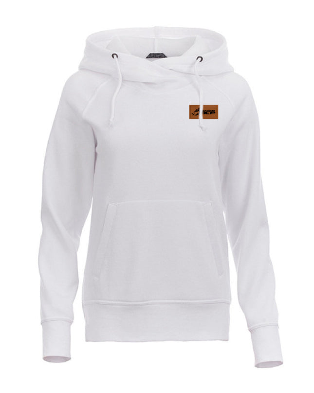 Hoodie Deluxe à capuchon ACP Femme - Écusson Brun