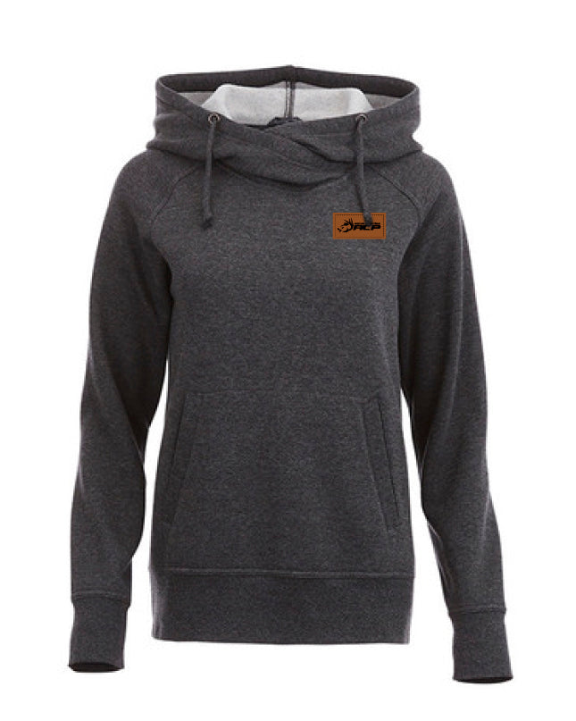 Hoodie Deluxe à capuchon ACP Femme - Écusson Brun