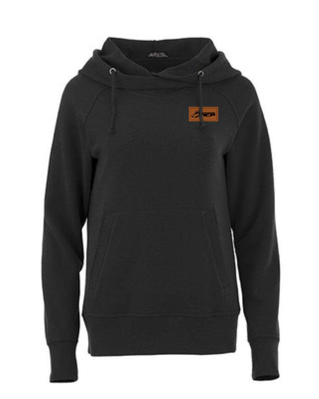 Hoodie Deluxe à capuchon ACP Femme - Écusson Brun