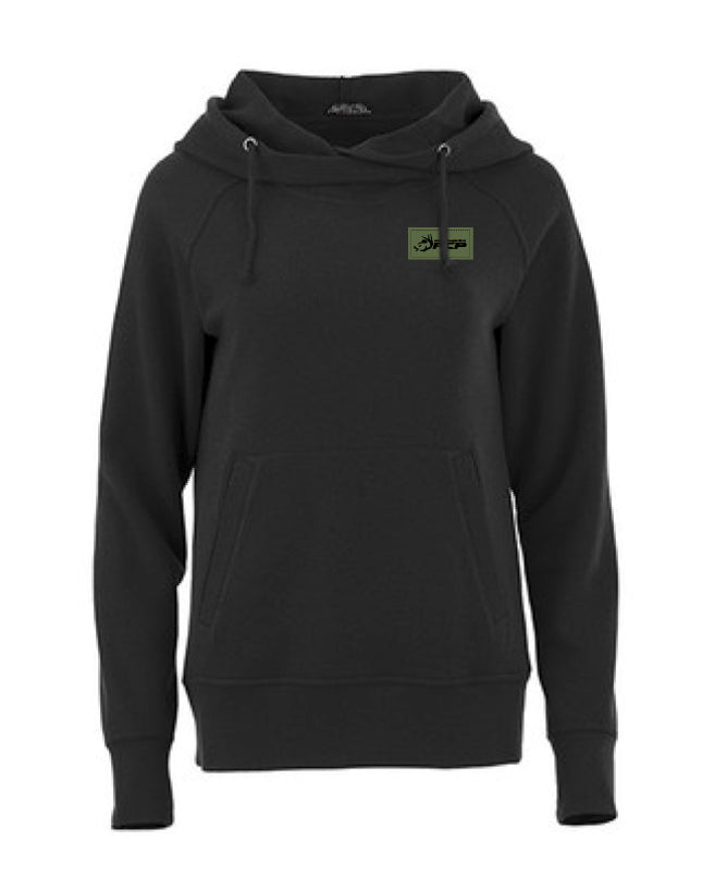 Hoodie Deluxe à capuchon ACP Femme - Écusson Vert