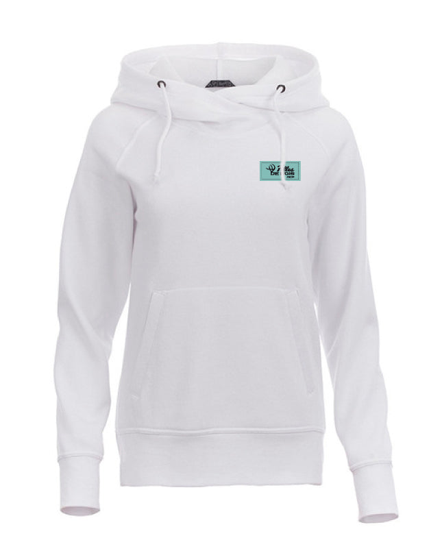 Hoodie deluxe à capuchon Filles de bois - Écusson Bleu