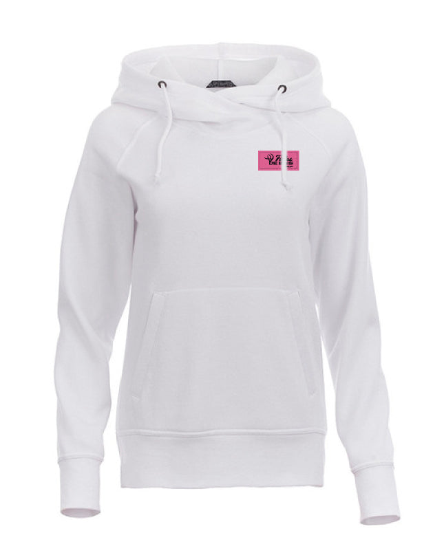 Hoodie deluxe à capuchon Filles de bois - Écusson Rose