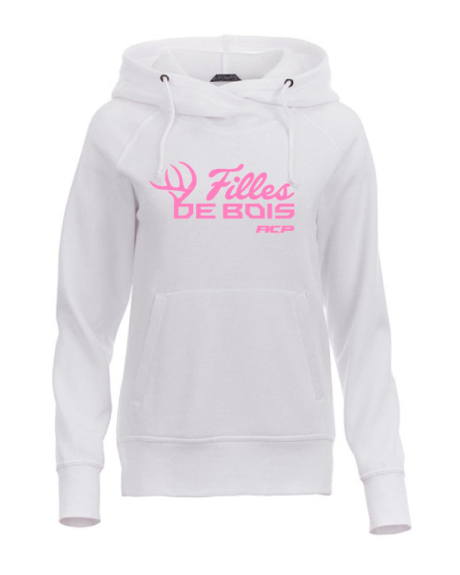 hoodie deluxe à capuchon Filles de bois imprimé rose