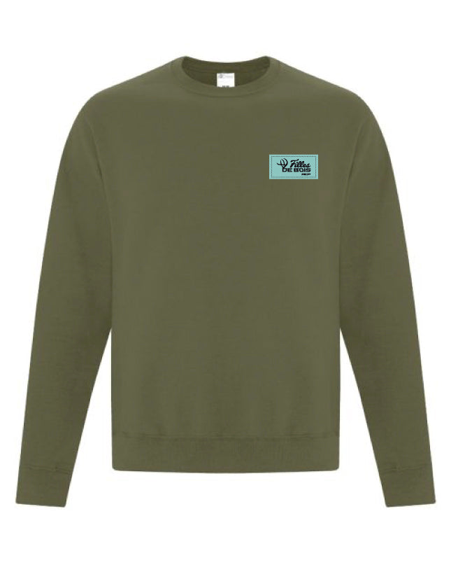 Crewnecks Filles de bois - Écusson Bleu